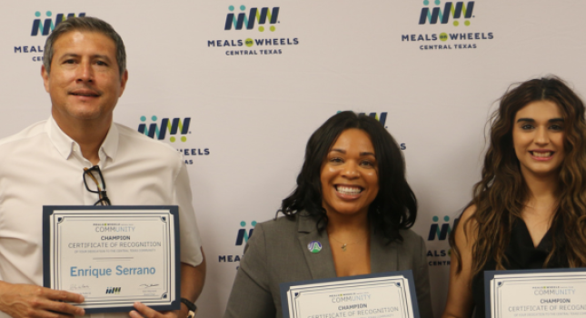 Dr. Lindsey Wilson, Shafina Khaki, and Enrique Serrano