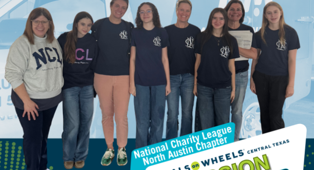 group of National Charity League Austin volunteers