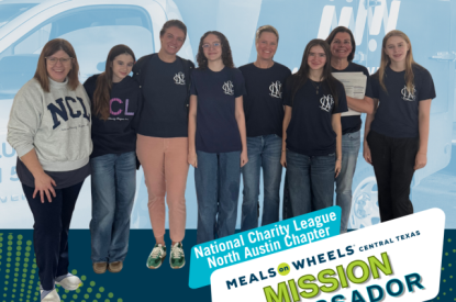 group of National Charity League Austin volunteers